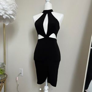 Peppermayo black sexy cutouts dress size small